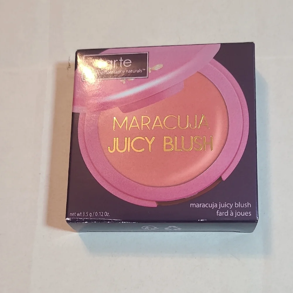 Tarte Maracuja Juicy Blush Rose NIB 3.5 G/ .12 Oz - Picture 2 of 10